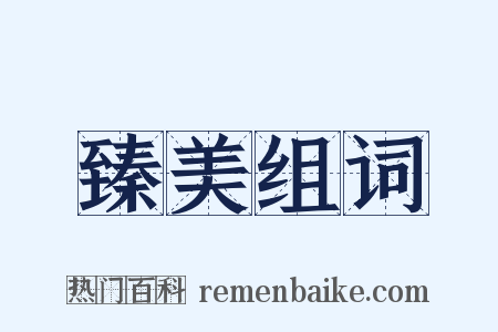 臻美组词是什么意思的图片